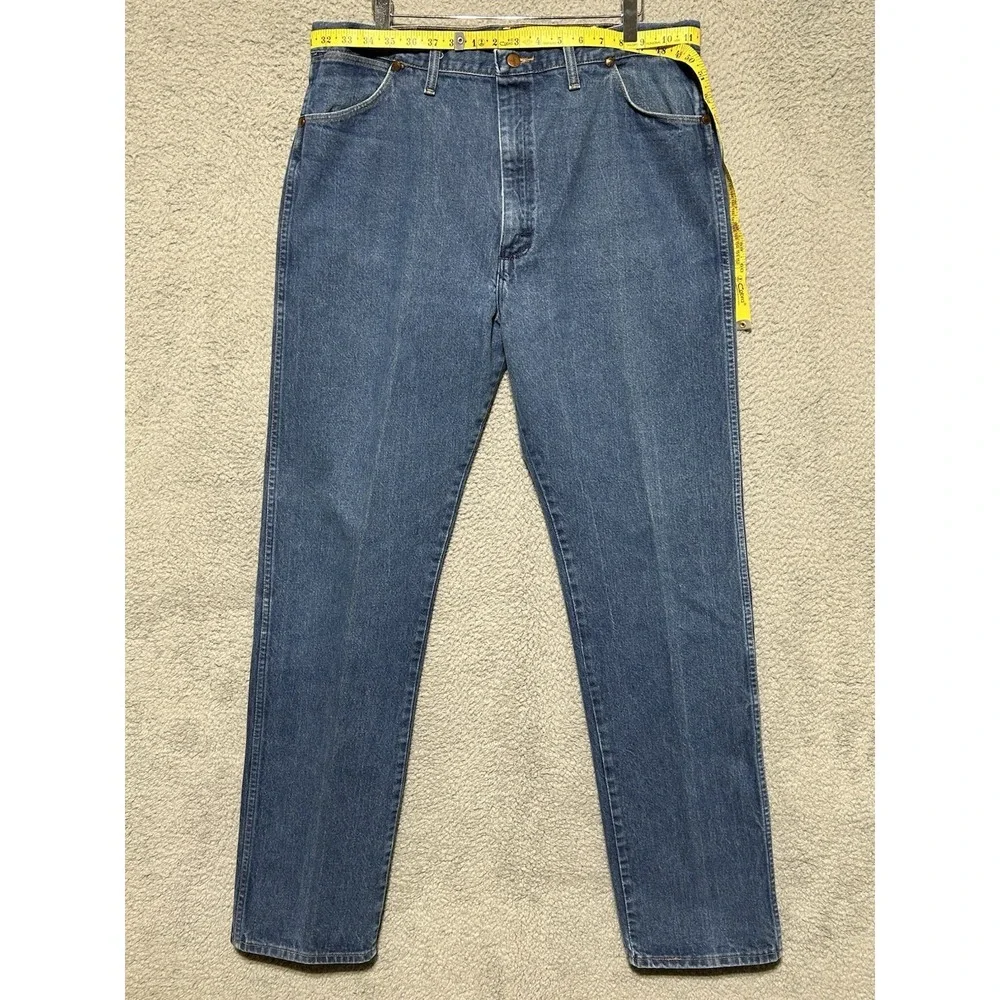 Vintage Wrangler Jeans Mens 40X36‎ Blue 13WMZ Cowboy Cut Heavyweight Denim USA